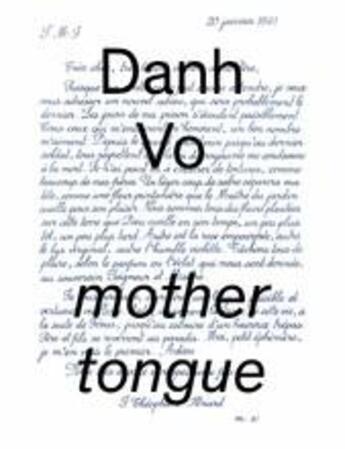 Couverture du livre « Danh Vo ; mothertongue » de Katherine Brinson aux éditions Guggenheim