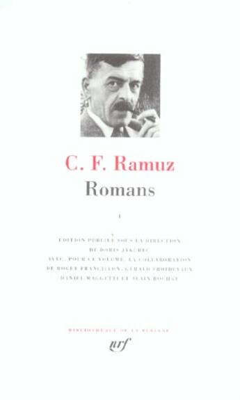 Couverture du livre « Romans t.1 » de Charles-Ferdinand Ramuz aux éditions Gallimard