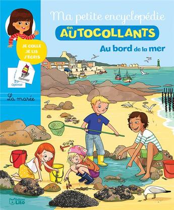 Couverture du livre « Ma petite encyclopédie en autocollants ; au bord de la mer » de Cecile Jugla et Claire Delvaux et Nicole Vilette-Herrenschmidt aux éditions Lito