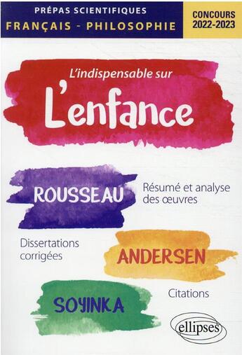 Couverture du livre « L'indispensable sur le nouveau thème ; épreuve de français/philosophie ; auteur 1, auteur 2, auteur 3 » de Philippe Guisard et Christelle Laize aux éditions Ellipses