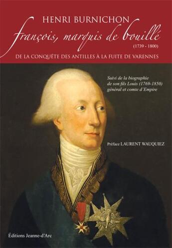 Couverture du livre « Francois, marquis de bouille » de Burnichon Henri aux éditions Jeanne D'arc