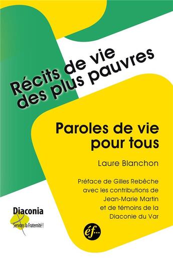 Couverture du livre « Récits de vie des plus pauvres » de Laure Blanchon aux éditions Salvator