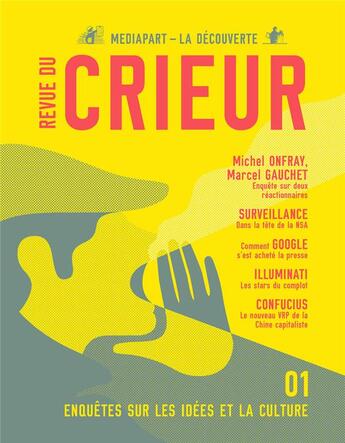 Couverture du livre « Revue du crieur n.1 » de Revue Du Crieur aux éditions La Decouverte