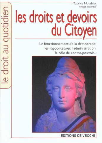 Couverture du livre « Droits et devoirs du citoyen » de Mouthier aux éditions De Vecchi