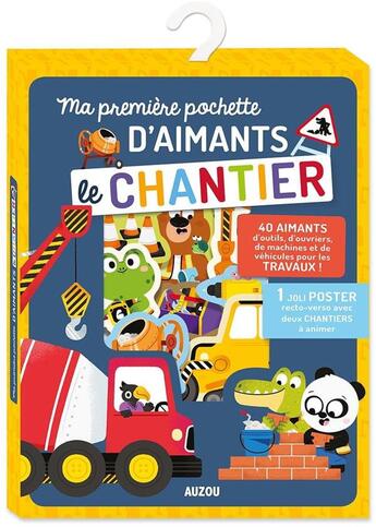 Couverture du livre « Ma pochette d'aimants - chantier » de Carlo Beranek aux éditions Philippe Auzou