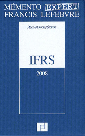 Couverture du livre « Memento ifrs 2008 » de Pwc aux éditions Lefebvre