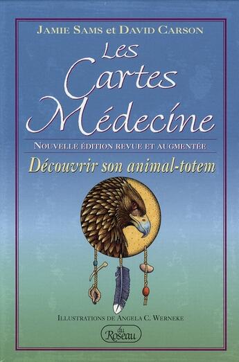 Couverture du livre « Les cartes médecine ; découvrir son animal totem » de Jamie Sams et David Carson aux éditions Roseau