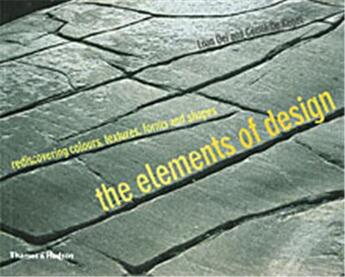 Couverture du livre « The elements of design » de Oei/Kegel aux éditions Thames & Hudson