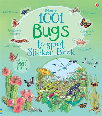 Couverture du livre « 1001 bugs to spot ; sticker book » de Teri Gower aux éditions Usborne