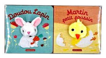 Couverture du livre « Coffret de paques martin poussin + doudou lapin » de Chetaud aux éditions Casterman