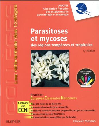 Couverture du livre « Parasitoses et mycoses (5e édition) » de Anofel aux éditions Elsevier-masson