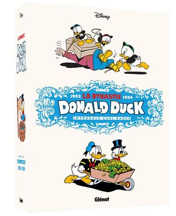 Couverture du livre « La dynastie Donald Duck : coffret Intégrale vol.3 : 1952-1953 ; bobos ou bonbons ? et autres histoires » de Carl Barks aux éditions Glenat