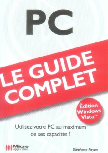 Couverture du livre « Pc » de Stephane Payan aux éditions Micro Application