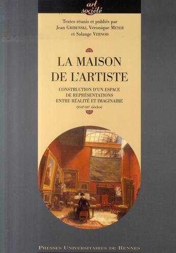 Couverture du livre « La maison de l'artiste » de  aux éditions Pu De Rennes