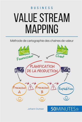 Couverture du livre « Le value stream mapping, outil roi du lean ; cartographier la chaîne de production de valeur » de Dumser Johann aux éditions 50minutes.fr