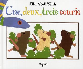 Couverture du livre « Un deux trois souris » de Ellen Stoll aux éditions Mijade