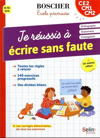 Couverture du livre « Je réussis à écrire sans faute » de  aux éditions Union Distribution