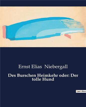 Couverture du livre « Des Burschen Heimkehr oder: Der tolle Hund » de Niebergall Erns aux éditions Culturea