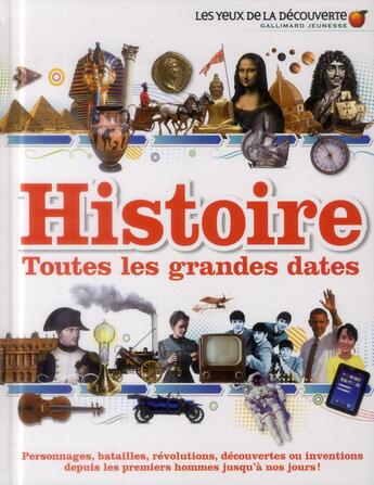 Couverture du livre « Histoire : toutes les grandes dates » de  aux éditions Gallimard-jeunesse