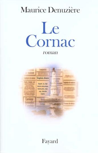 Couverture du livre « Le Cornac » de Maurice Denuziere aux éditions Fayard