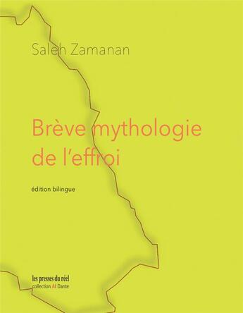 Couverture du livre « Brève mythologie de l'effroi » de Saleh Zamanan aux éditions Les Presses Du Reel