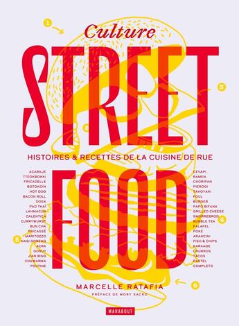 Couverture du livre « Culture streetfood : Histoires & recettes de la cuisine de rue » de Marcelle Ratafia aux éditions Marabout