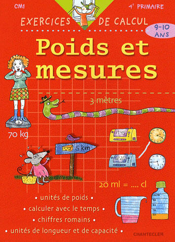 Couverture du livre « Exercices De Calcul 23. Poids Et Mesures (9-10 A.) » de Chris De Smedt aux éditions Chantecler