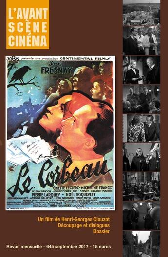 Couverture du livre « L'avant scene cinema n 645 - le corbeau- h.g. clouzot- sept 2017 » de  aux éditions Alice Edition