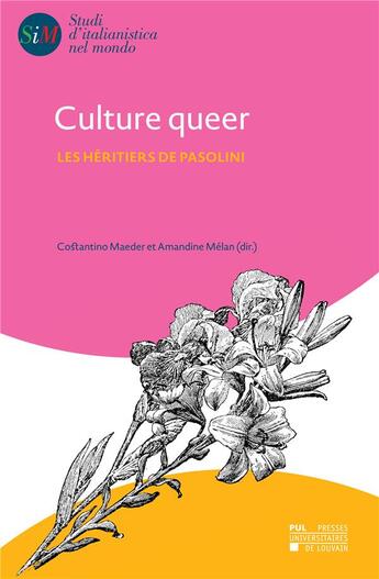 Couverture du livre « Culture queer - les heritiers de pasolini » de Costantino Maeder aux éditions Pu De Louvain