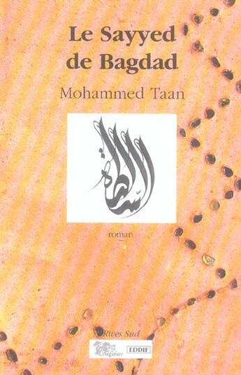 Couverture du livre « Le sayyed de Bagdad » de Mohammed Taan aux éditions Arganier