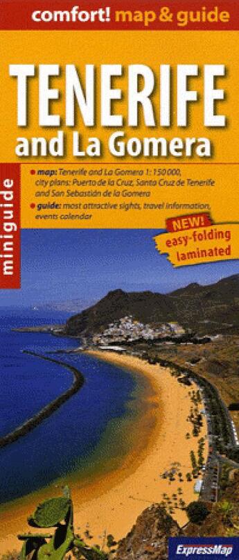 Couverture du livre « Tenerife and la gomera (comfort !map&guide, carte laminee) » de  aux éditions Expressmap