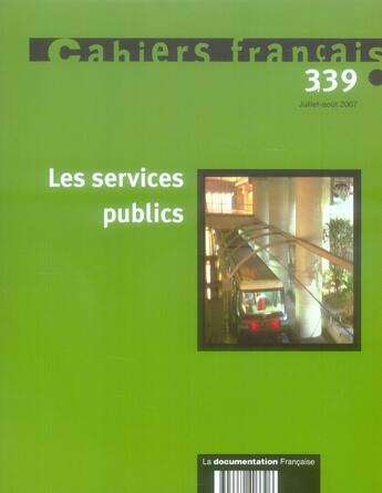 Couverture du livre « Les services publics » de  aux éditions Documentation Francaise