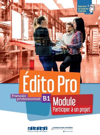 Couverture du livre « Édito pro ; français professionnel ; B1 ; module 