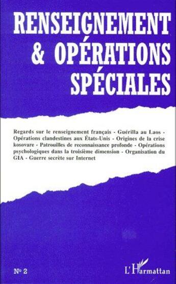 Couverture du livre « Renseignements & opérations speciales t.2 » de  aux éditions L'harmattan