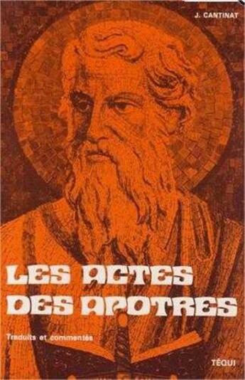 Couverture du livre « Actes Des Apotres » de J Cantinat aux éditions Tequi