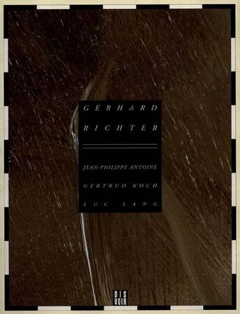 Couverture du livre « Gerhard Richter (Fr) » de Lang Luc / Antoine J aux éditions Dis Voir