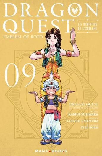 Couverture du livre « Dragon quest - les héritiers de l'emblème Tome 9 » de Kamui Fujiwara et Yuji Horii et Takashi Umemura aux éditions Mana Books