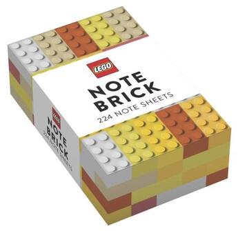 Couverture du livre « Lego note brick (yellow-orange) » de  aux éditions Abrams Uk