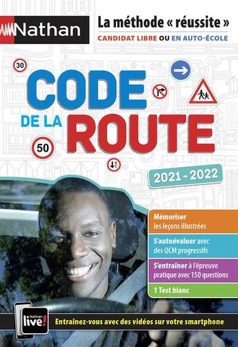 Couverture du livre « Code de la route (édition 2021/2022) » de  aux éditions Nathan