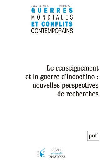 Couverture du livre « Guerres mondiales & conflits contemporains 2019, n.273 » de Institut D'Histoire aux éditions Puf