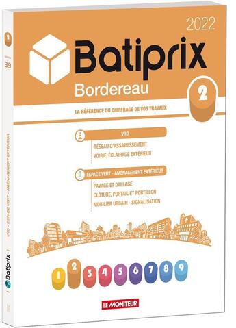 Couverture du livre « Volume 2 batiprix 2022 - la reference du chiffrage de vos travaux » de Groupe Moniteur aux éditions Groupe Moniteur