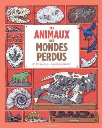 Couverture du livre « Les animaux des mondes perdus » de Damien Laverdunt et Helene Rajcak aux éditions Actes Sud Junior