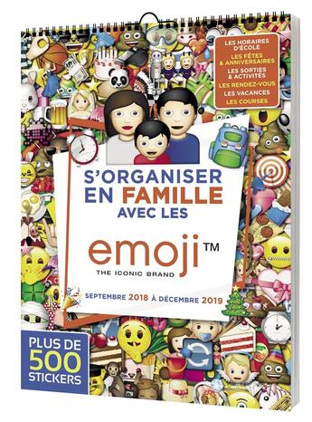 Couverture du livre « S'organiser en famille avec les emoji ; septembre 2018 à décembre 2019 » de  aux éditions Hugo Image