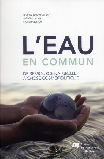 Couverture du livre « L'eau en commun » de Julien Blouin aux éditions Pu De Quebec