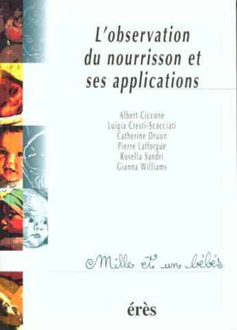 Couverture du livre « 1001 bb 011 - l'observation du nourrisson et ses applications » de  aux éditions Eres