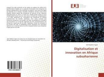 Couverture du livre « Digitalisation et innovation en afrique subsaharienne » de Stephan Joel aux éditions Editions Universitaires Europeennes