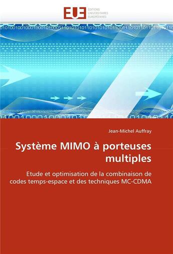 Couverture du livre « Systeme mimo a porteuses multiples » de Auffray-J aux éditions Editions Universitaires Europeennes