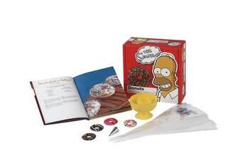 Couverture du livre « Les Simpson ; donuts ; coffret » de Stephan Lagorce aux éditions Hachette Pratique