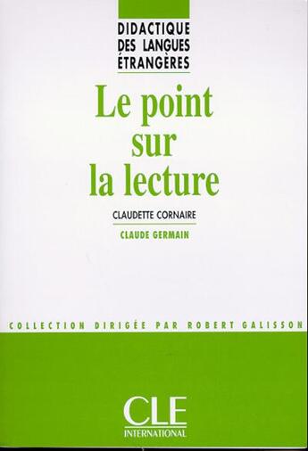 Couverture du livre « Dle point sur lecture » de Cornaire/Germain aux éditions Cle International