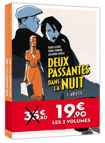 Couverture du livre « Deux passantes dans la nuit : Tomes 1 et 2 » de Patrice Leconte et Jerome Tonnerre et Alexandre Coutelis aux éditions Bamboo